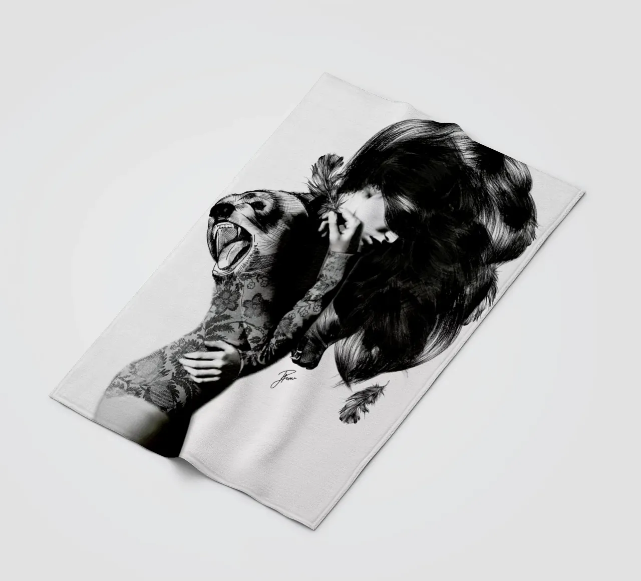 Bear 2 Fleecedecke von Jenny Liz Rome