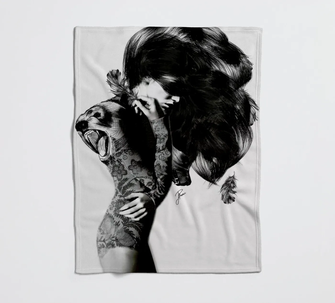 Bear 2 Fleecedecke von Jenny Liz Rome