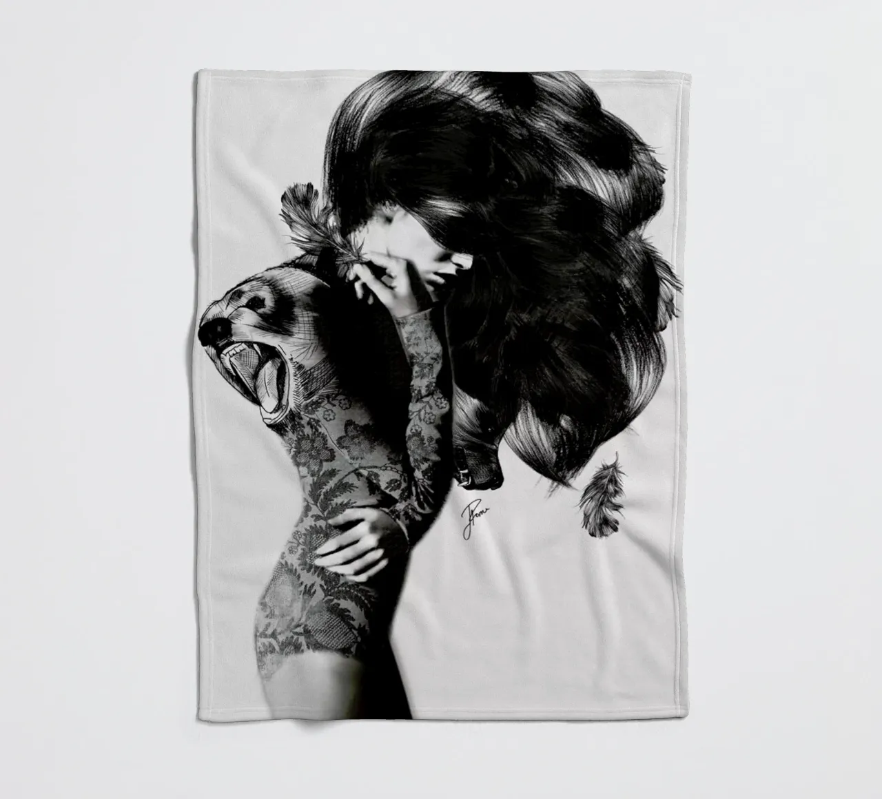 Bear 2 Fleecedecke von Jenny Liz Rome