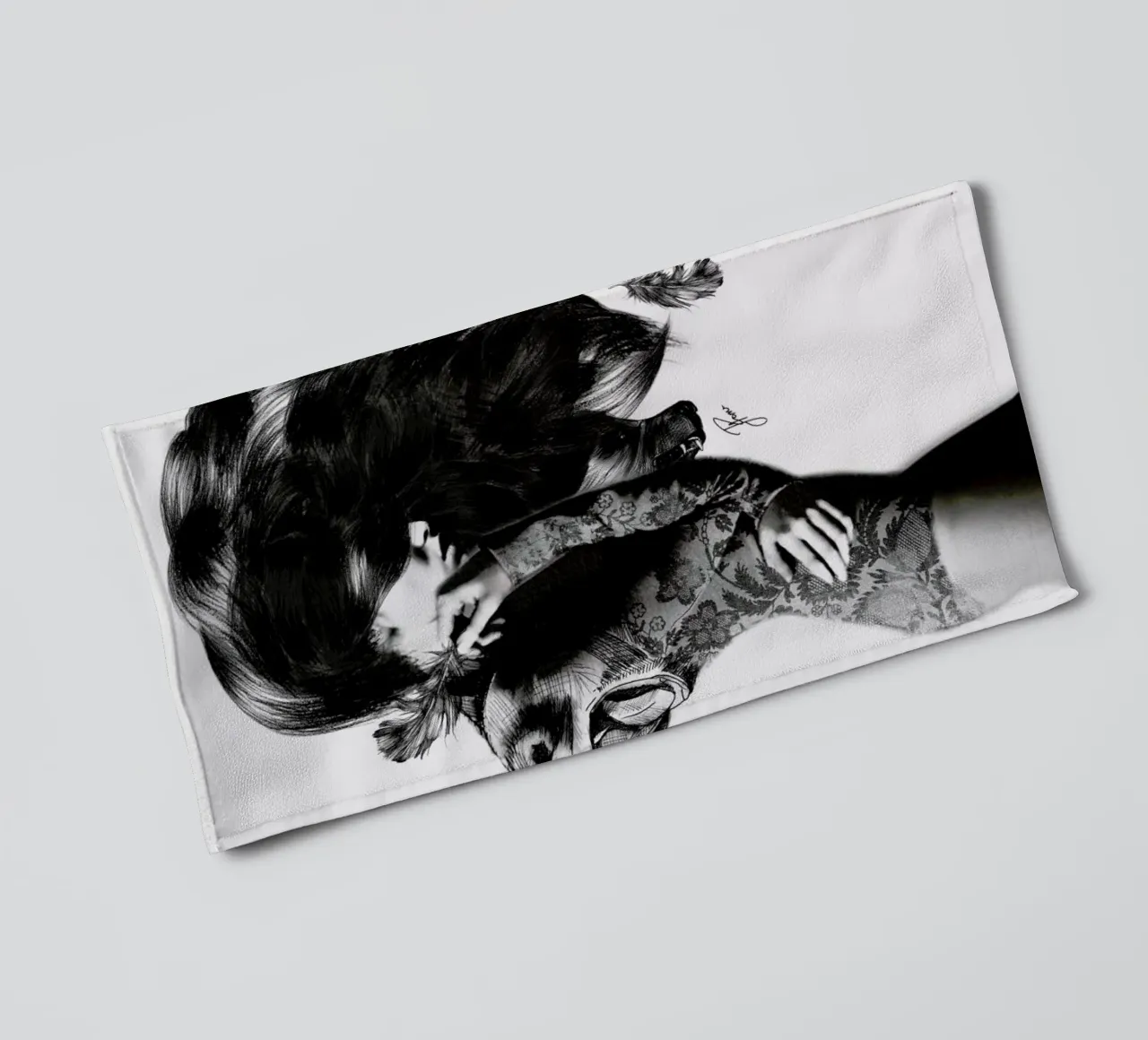 Bear 2 towel by Jenny Liz Rome