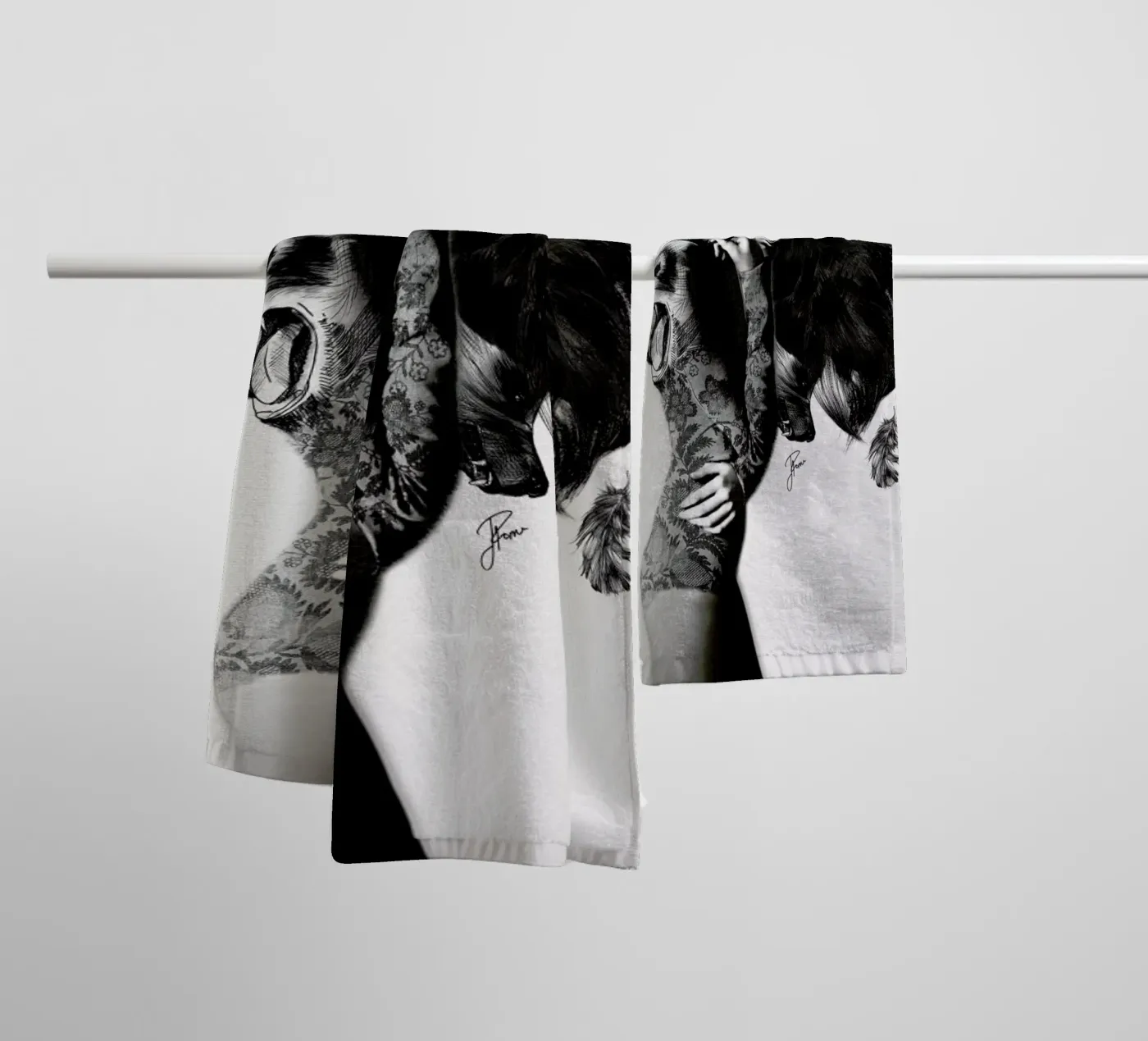 Bear 2 towel by Jenny Liz Rome