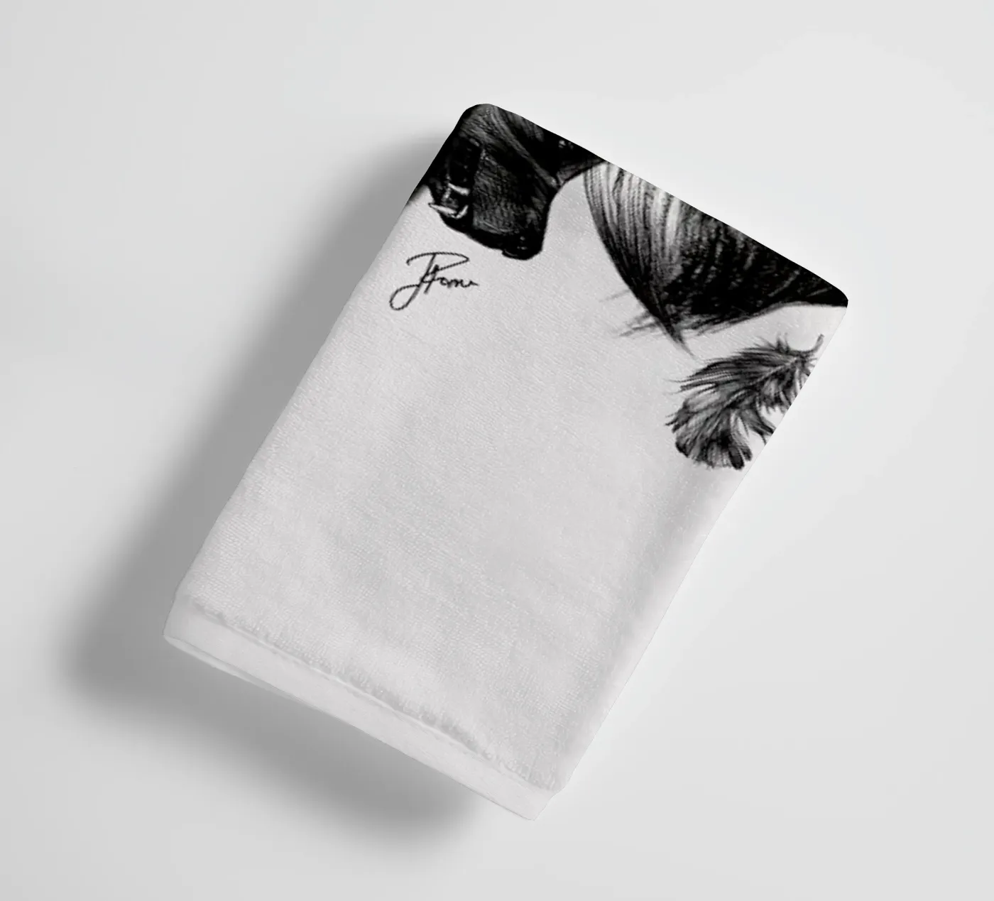 Bear 2 towel by Jenny Liz Rome