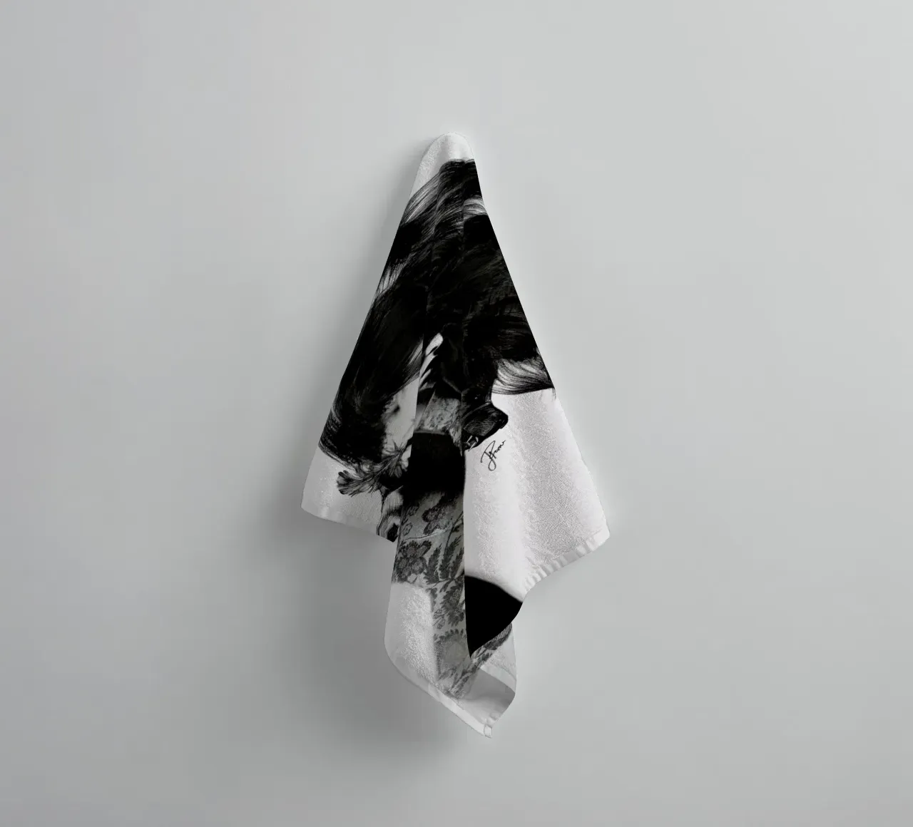 Bear 2 towel by Jenny Liz Rome