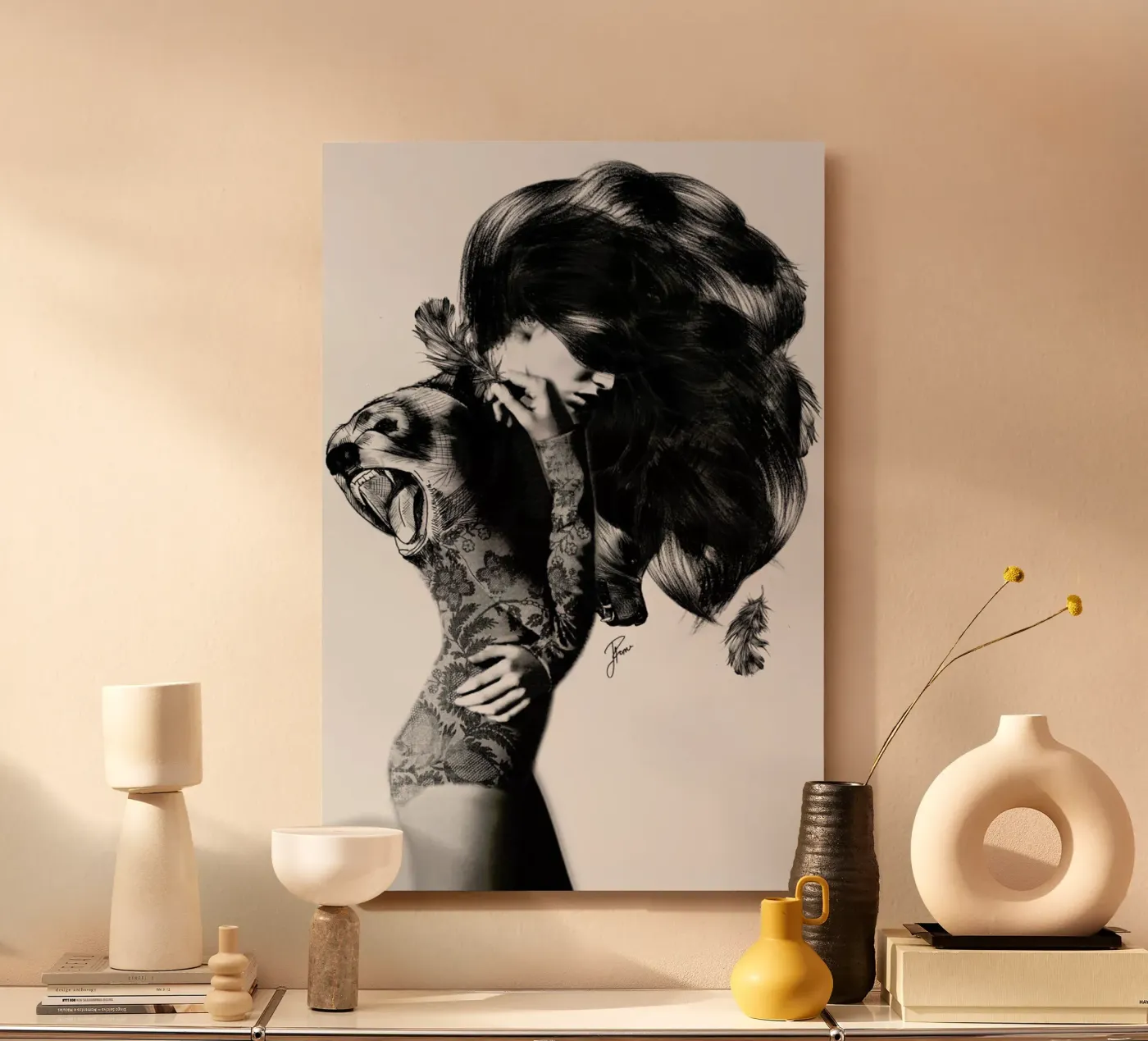 Bear 2 aluminium-dibond van Jenny Liz Rome