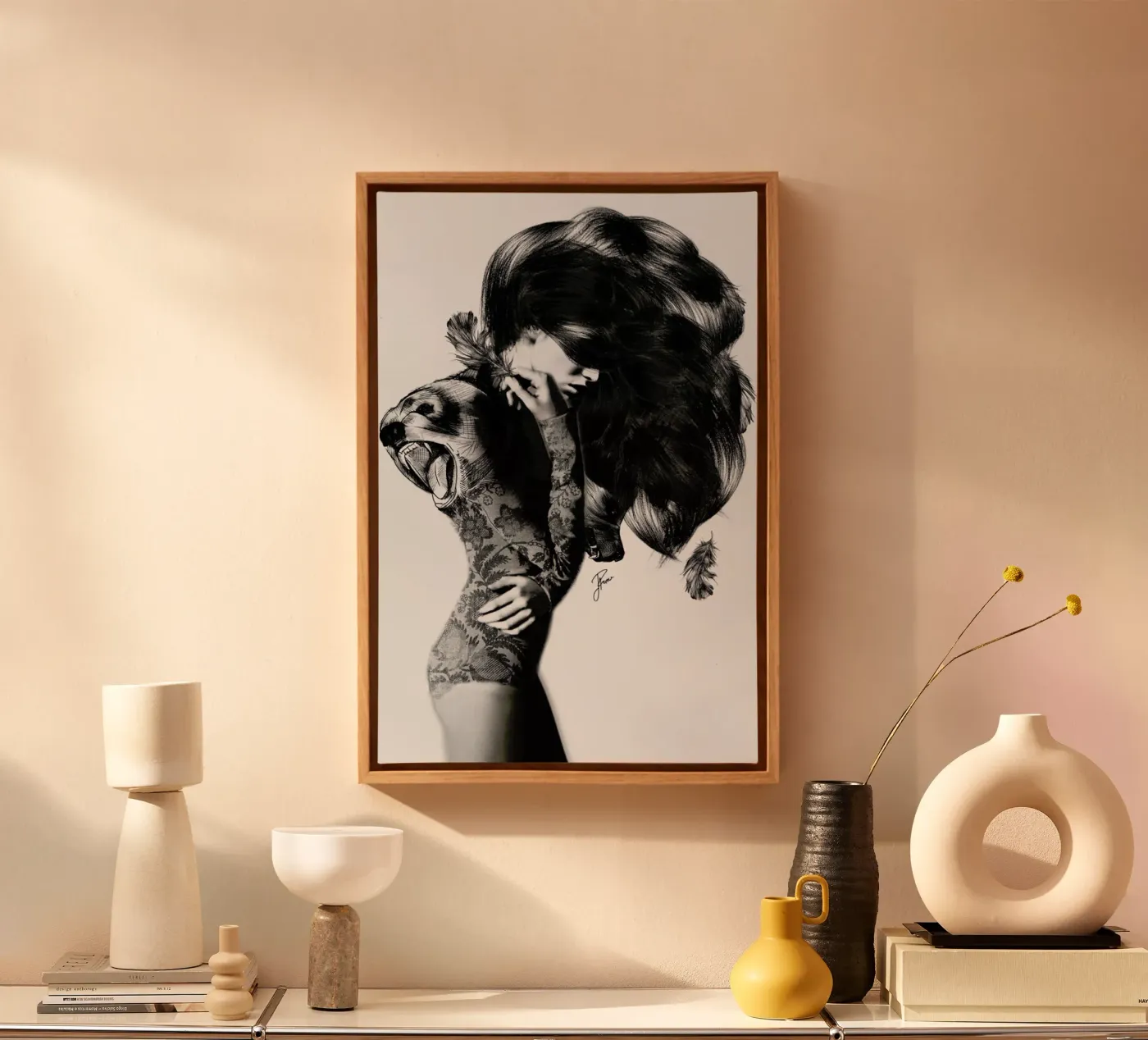 Bear 2 canvas by Jenny Liz Rome