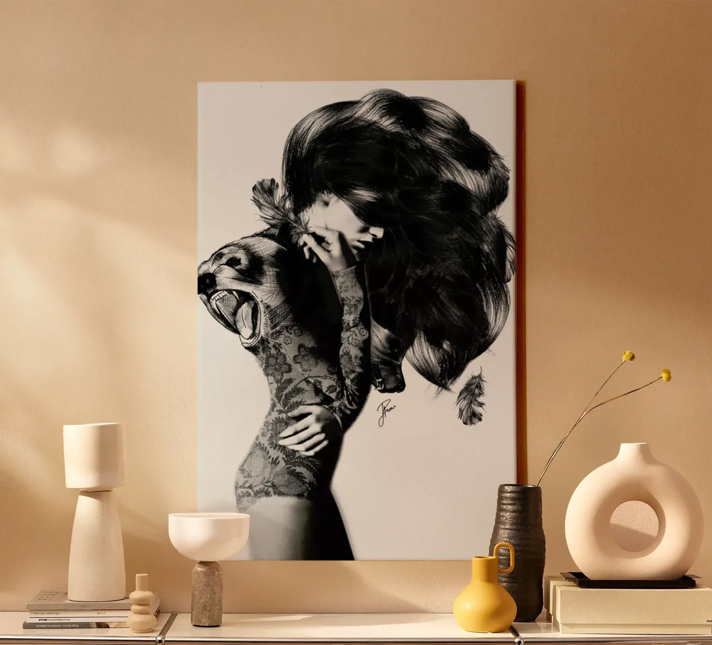 Bear 2 canvas van Jenny Liz Rome