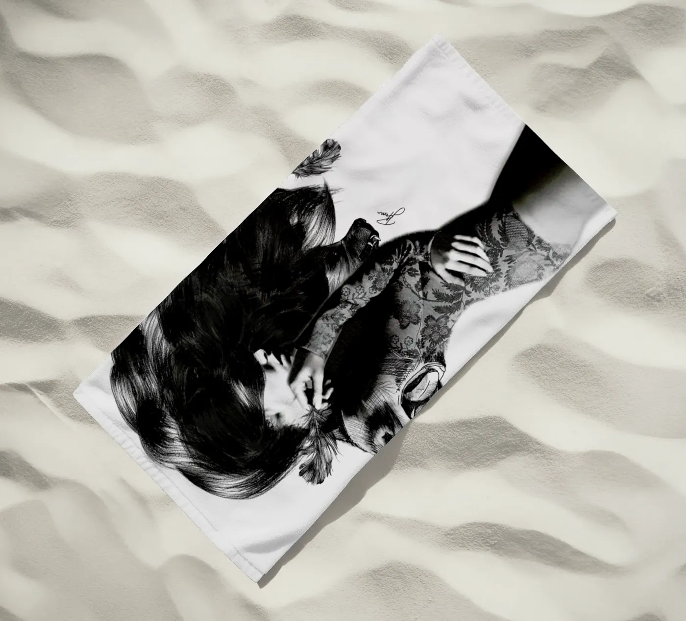 Bear 2 serviette de plage de Jenny Liz Rome