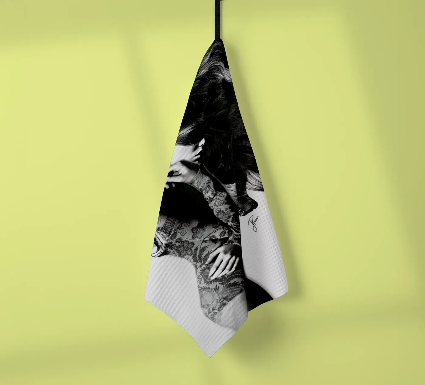 Bear 2 tea towel by Jenny Liz Rome