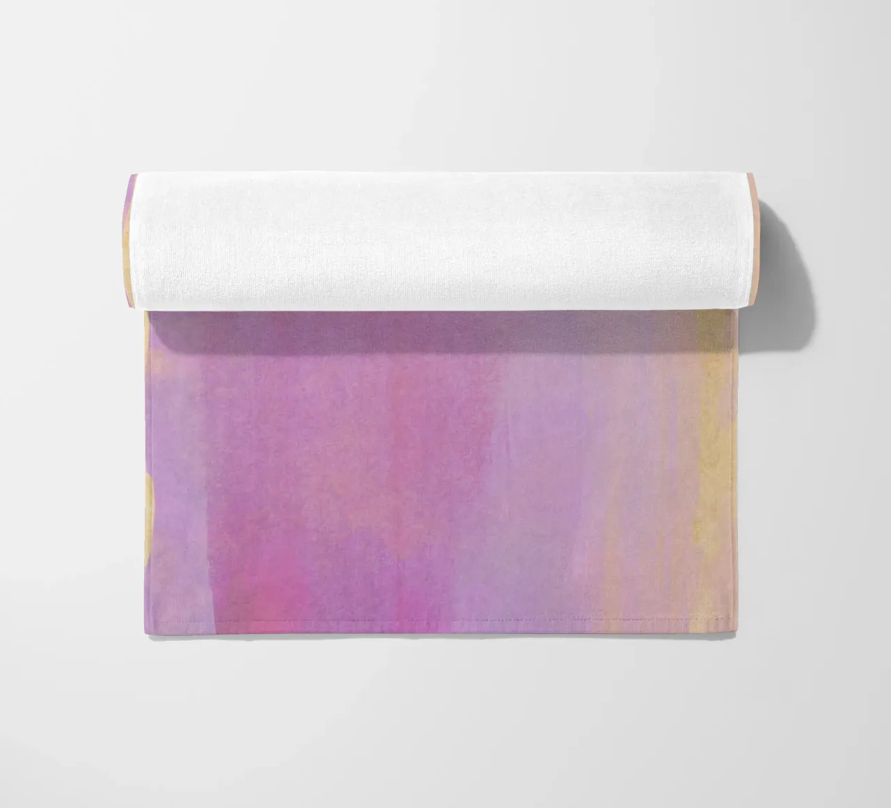 Minimal Abstract Lilac Colorfield 01 beach towel by amini54