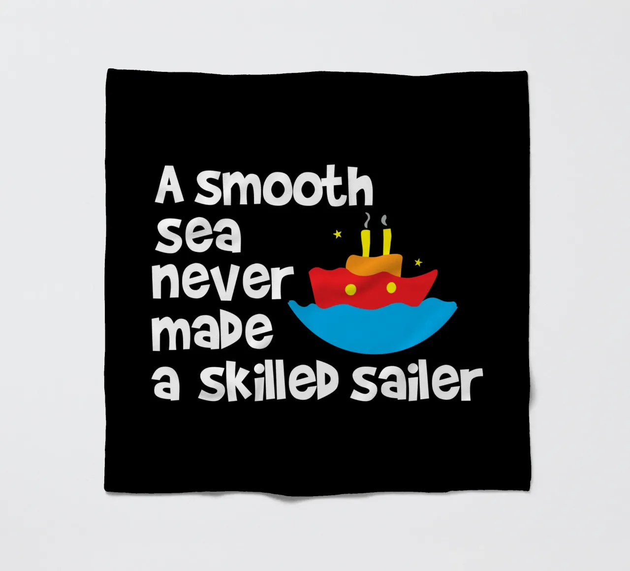 A smooth sea never made a skilled sailor fleece blanket by happieeagle