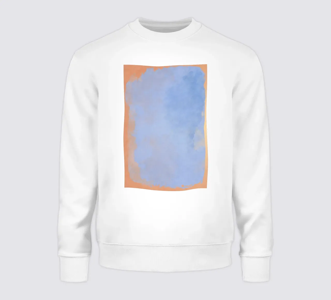 Minimalistisch abstract lichtblauw kleurveld 02 sweatshirt van amini54