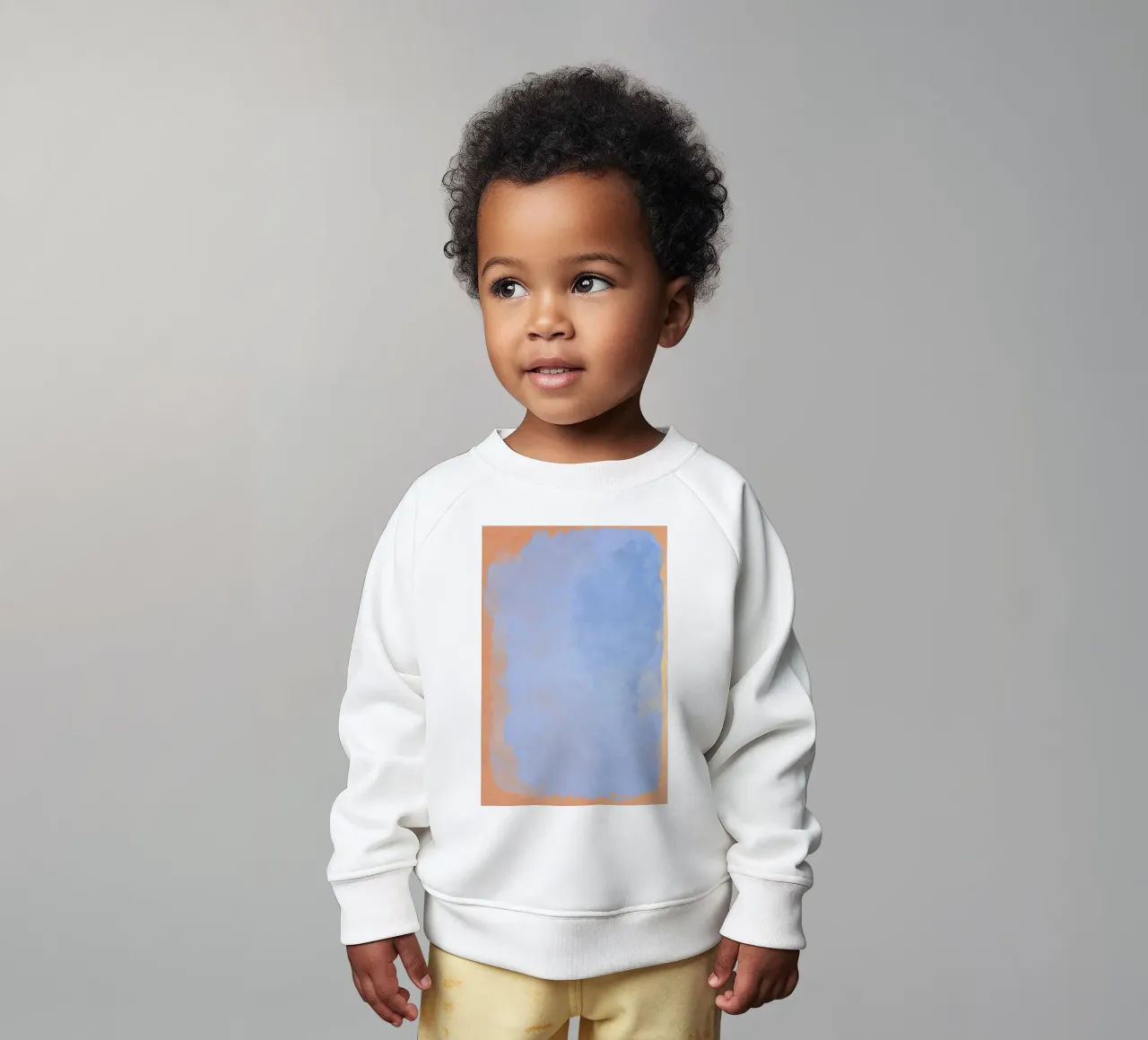 Minimal Abstract Light Blue Colorfield 02 baby sweatshirt by amini54
