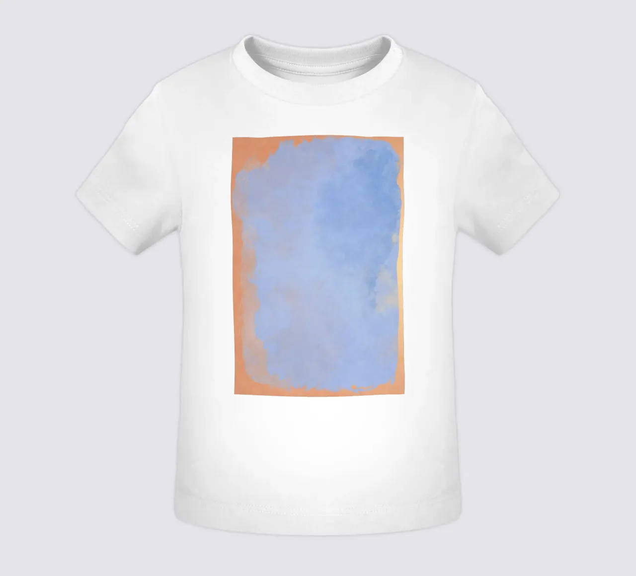 Minimal Abstract Light Blue Colorfield 02 maglietta neonato da amini54