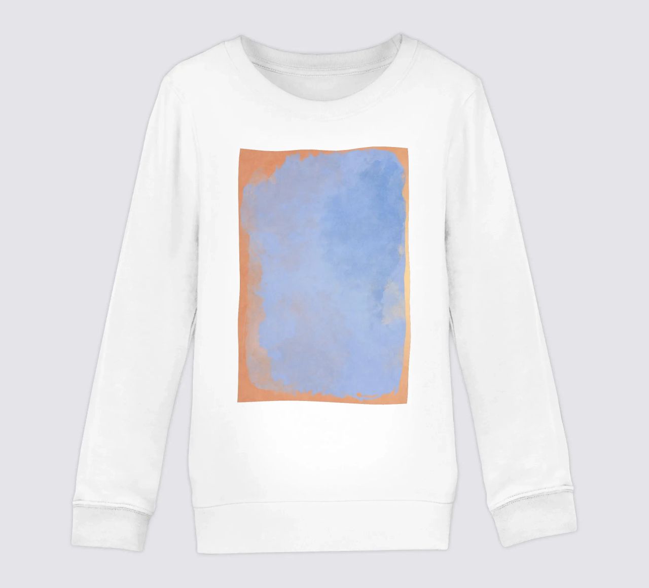 Minimal Abstract Light Blue Colorfield 02 felpa bambino da amini54