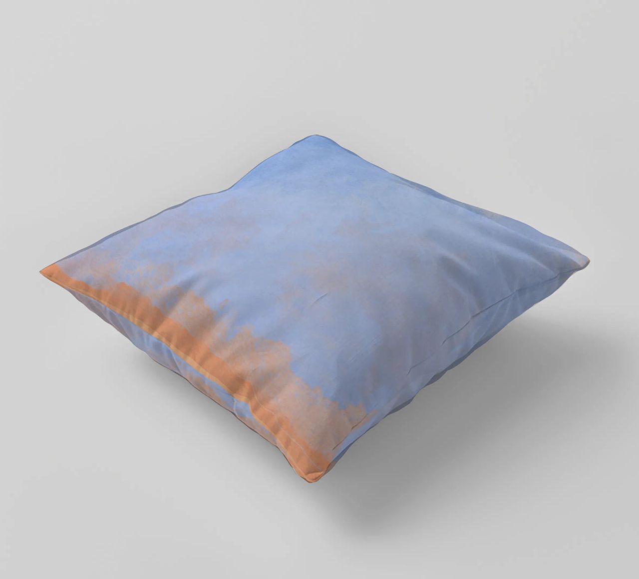 Minimal Abstract Light Blue Colorfield 02 cuscino da amini54