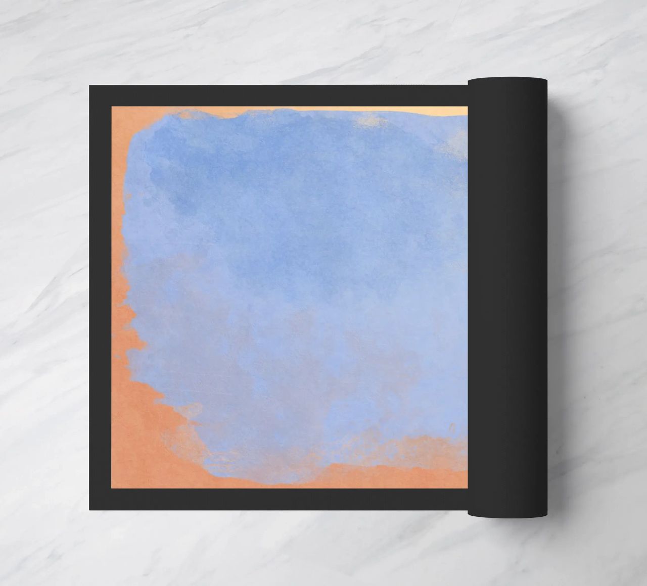 Minimal Abstract Light Blue Colorfield 02 zerbino da amini54