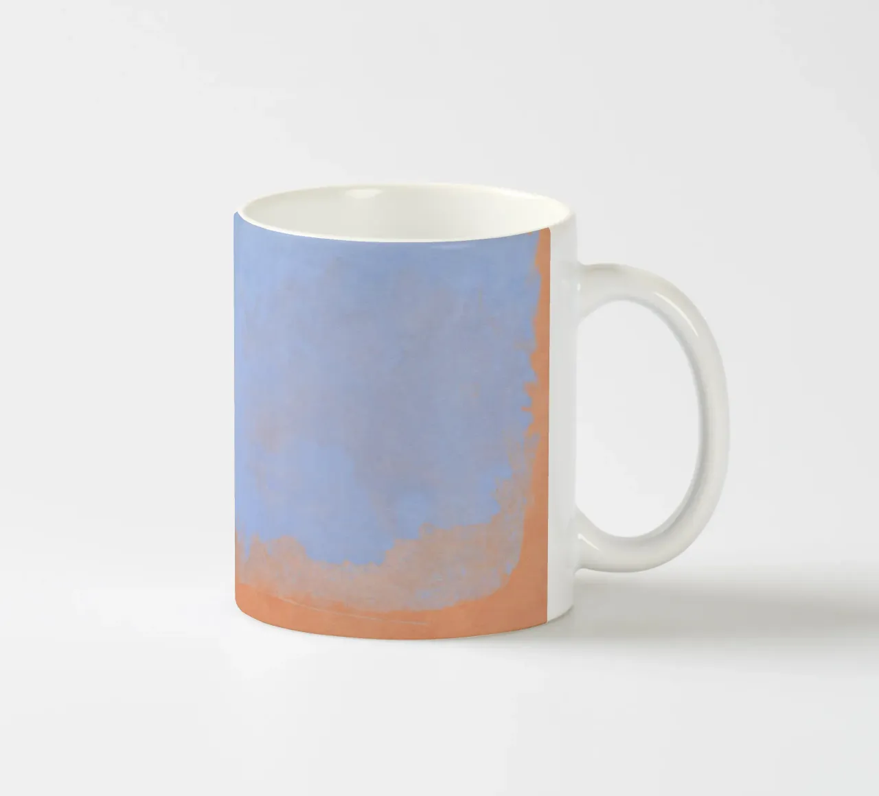 Minimal Abstract Light Blue Colorfield 02 tazza in ceramica da amini54