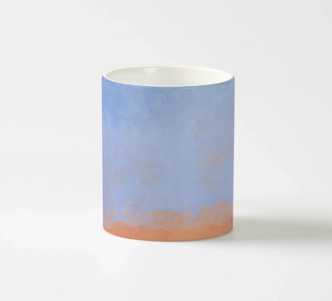Minimal Abstract Light Blue Colorfield 02 tazza in ceramica da amini54