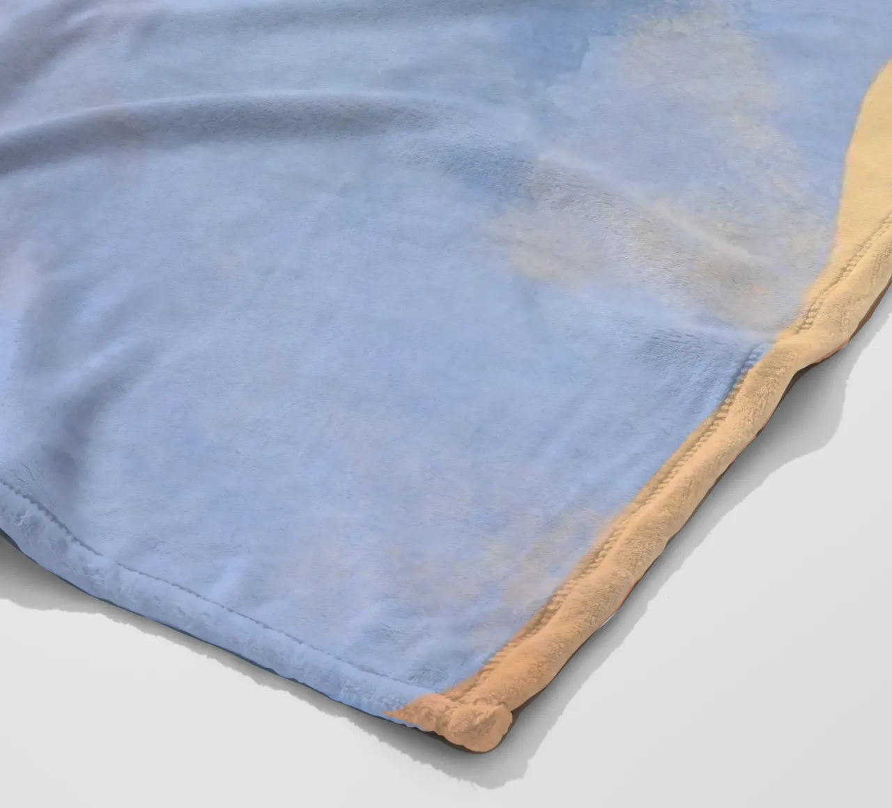 Minimal Abstract Light Blue Colorfield 02 coperta in pile da amini54