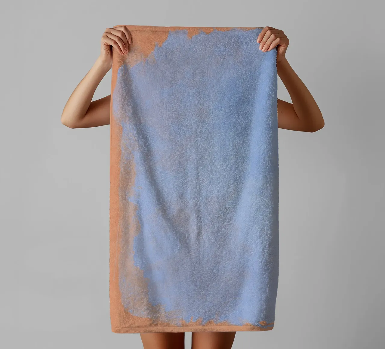 Minimal Abstract Light Blue Colorfield 02 towel by amini54