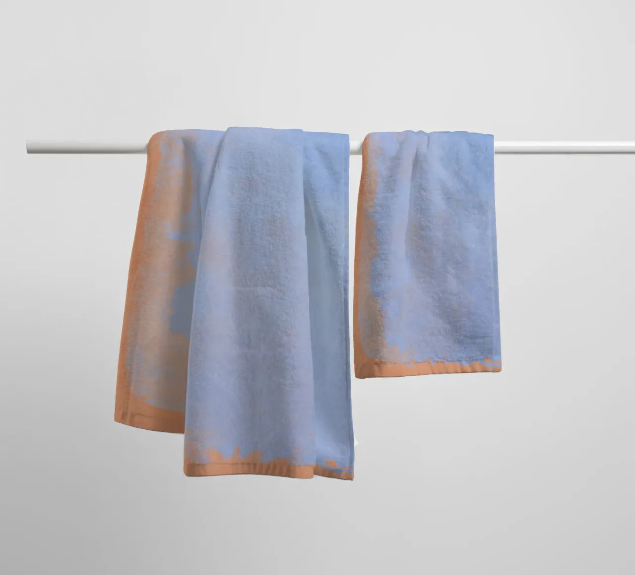 Minimal Abstract Light Blue Colorfield 02 towel by amini54