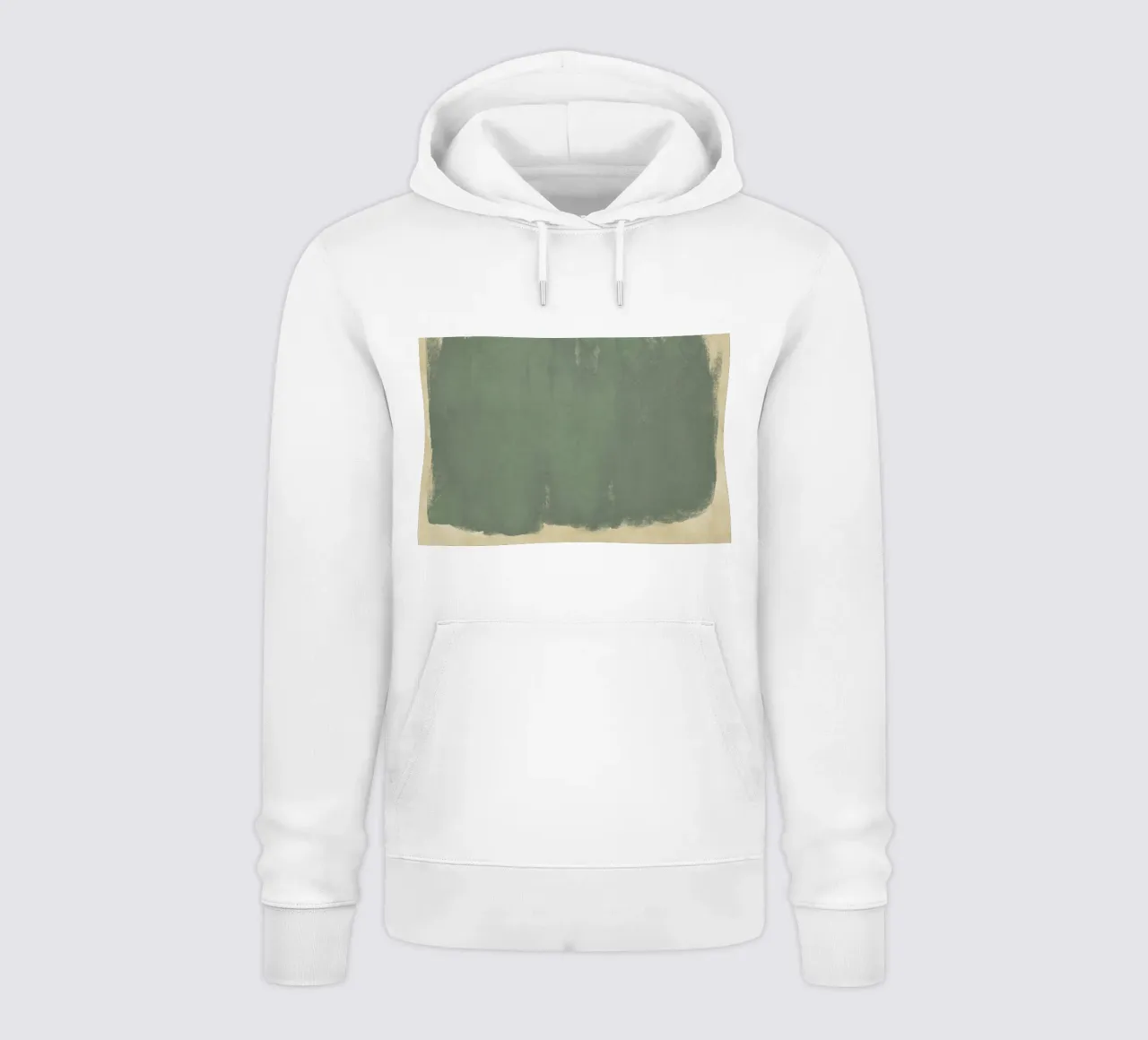 Minimal Abstract Green Colorfield 01 felpa con cappuccio da amini54