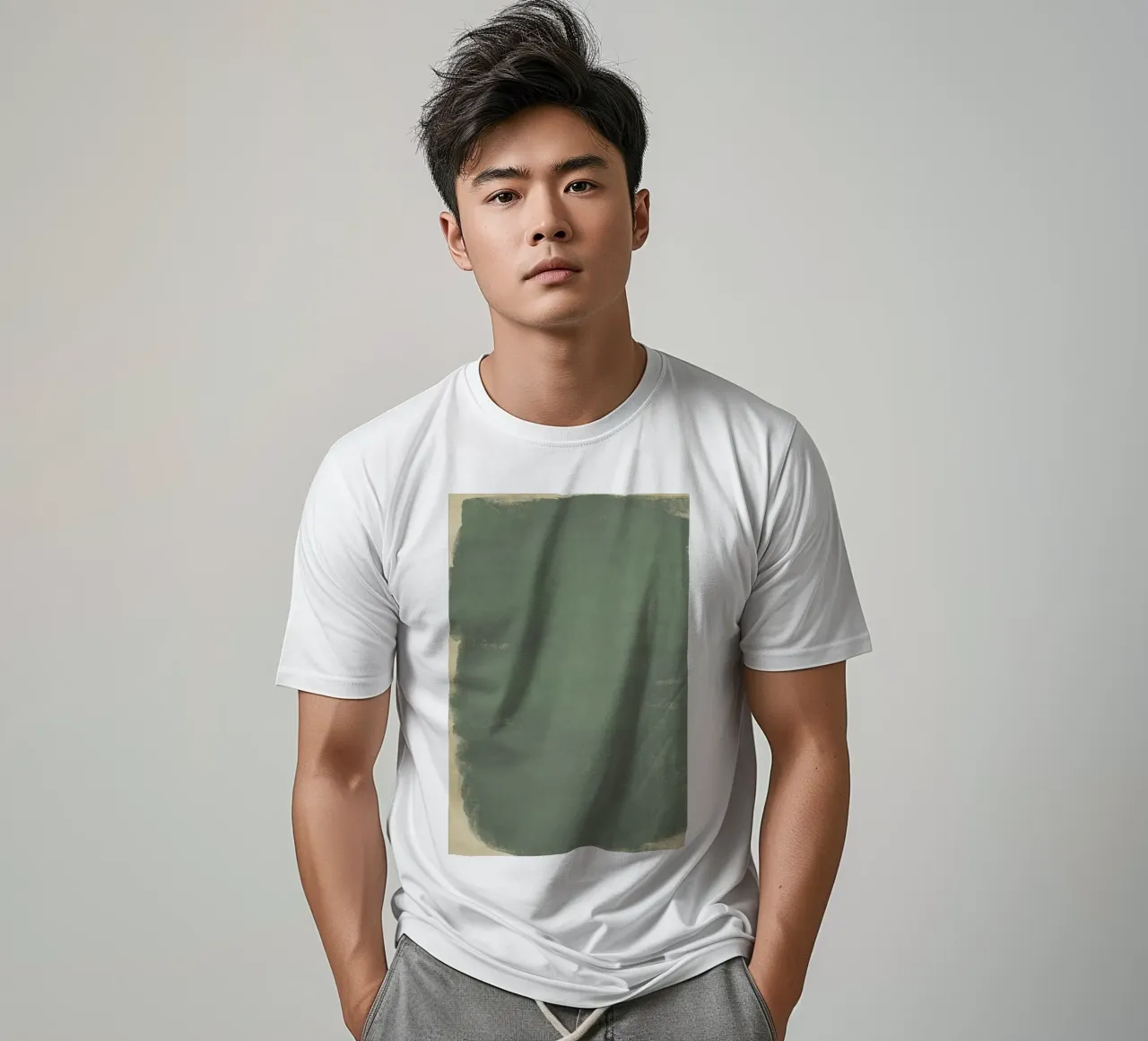 Minimal Abstract Green Colorfield 01 t-shirt by amini54
