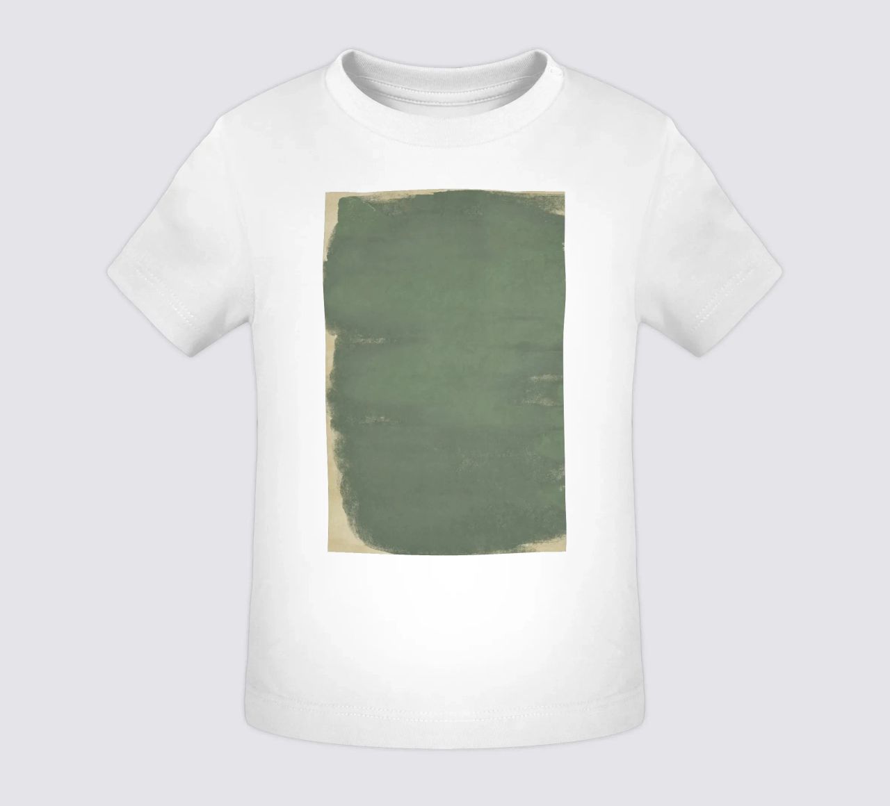 Minimal Abstract Green Colorfield 01 maglietta neonato da amini54
