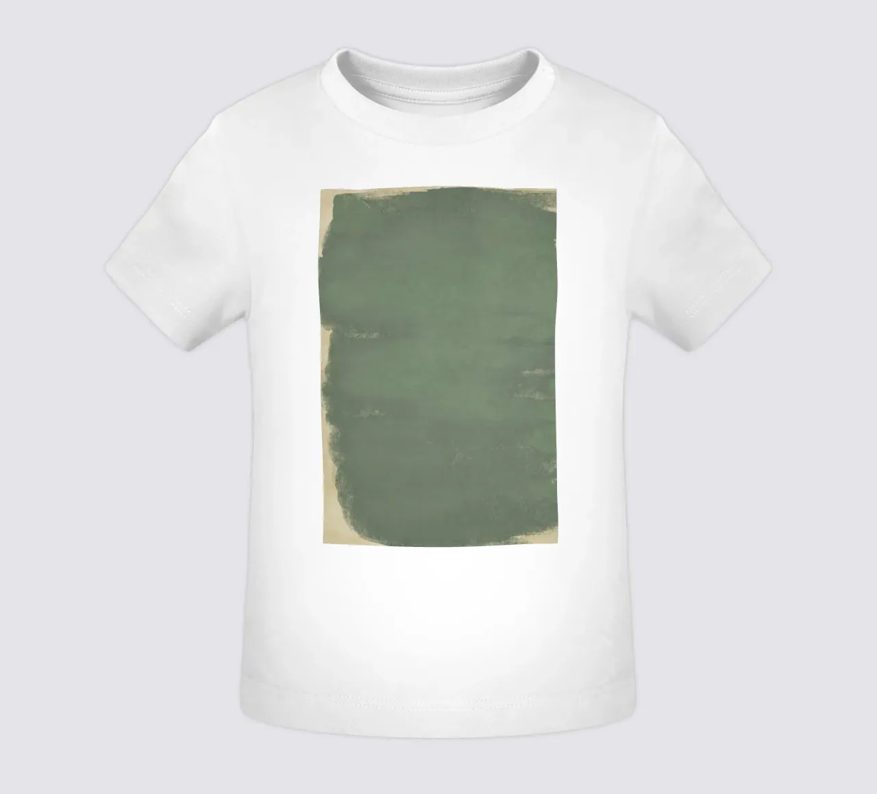 Minimal Abstract Green Colorfield 01 maglietta neonato da amini54