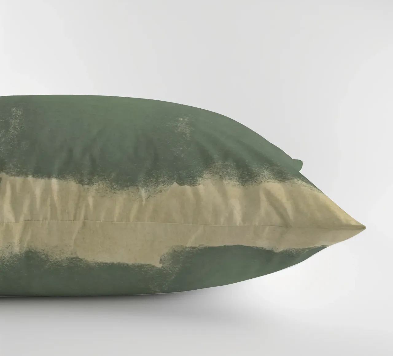 Minimal Abstract Green Colorfield 01 cuscino da amini54