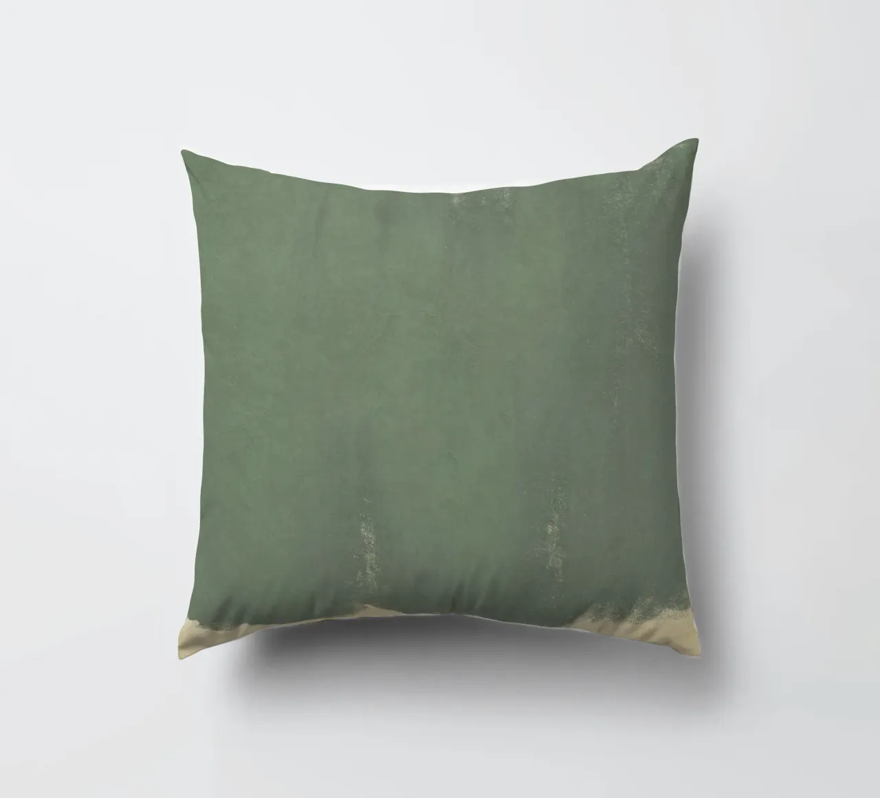 Minimal Abstract Green Colorfield 01 decorative cushion by amini54