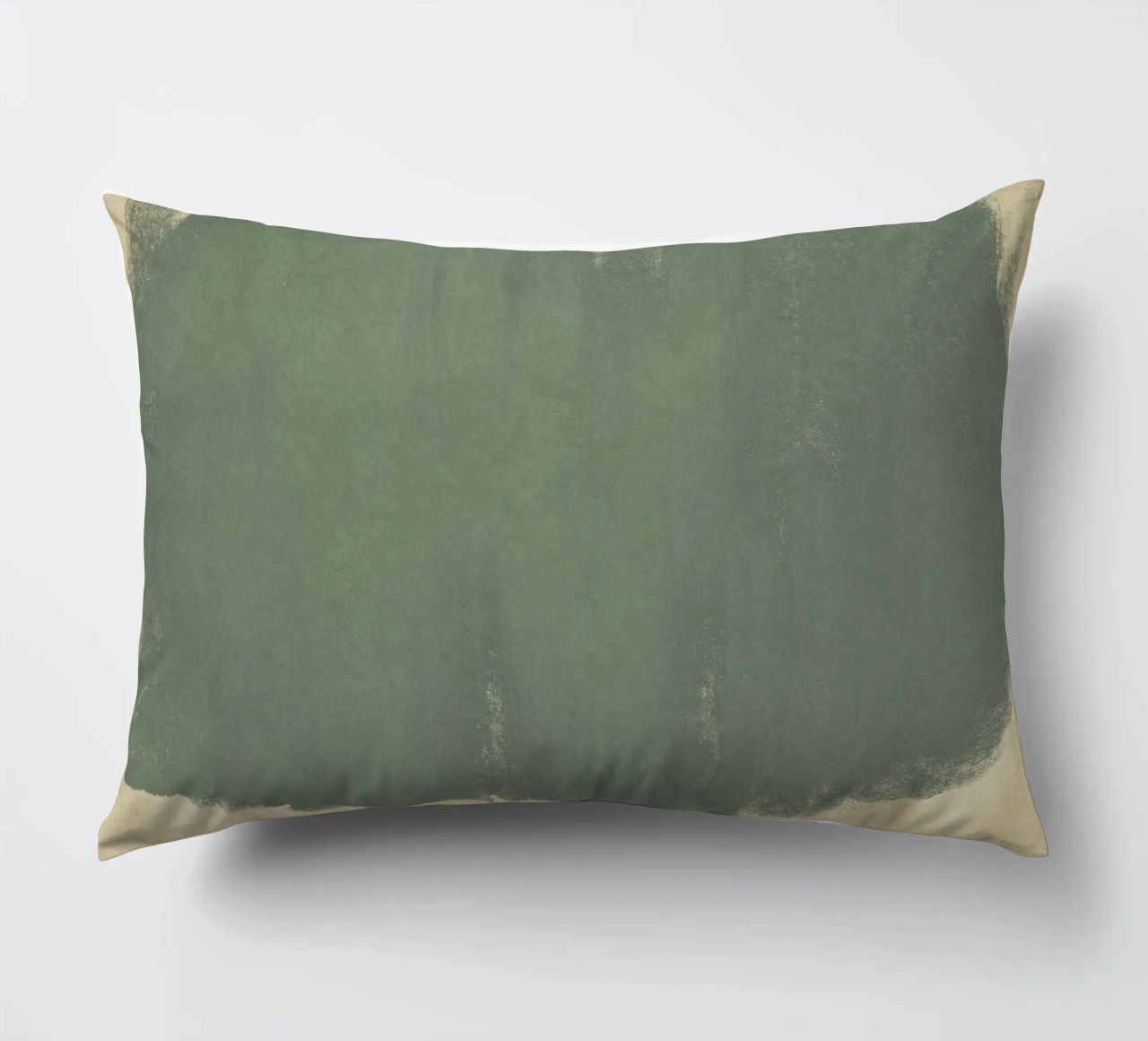 Minimal Abstract Green Colorfield 01 cuscino da amini54
