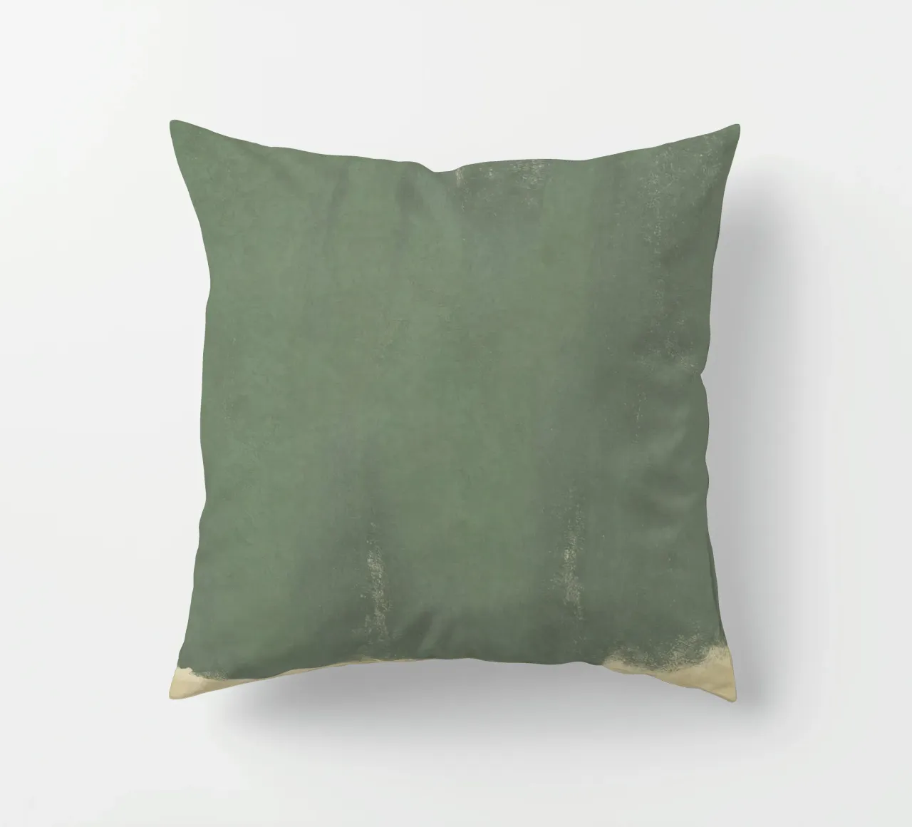 Minimal Abstract Green Colorfield 01 cuscino da amini54