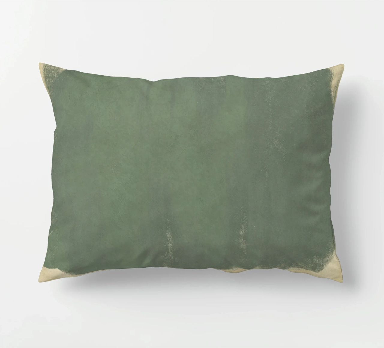 Minimal Abstract Green Colorfield 01 cuscino da amini54