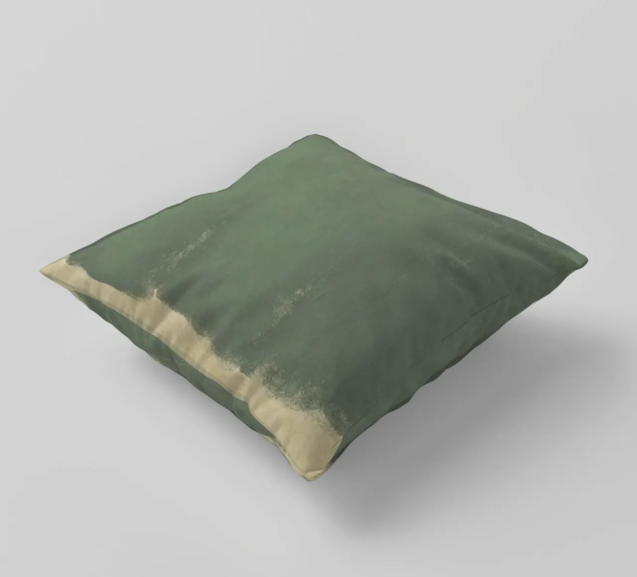 Minimal Abstract Green Colorfield 01 cuscino da amini54