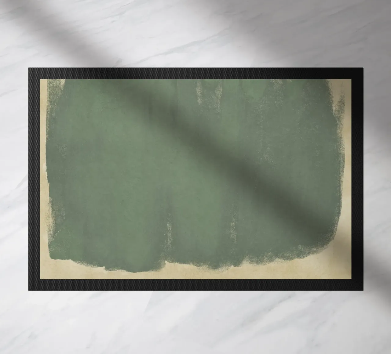 Minimal Abstract Green Colorfield 01 doormat by amini54