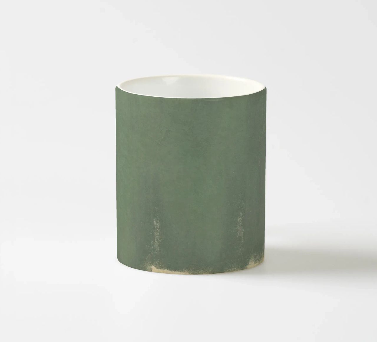 Minimal Abstract Green Colorfield 01 tazza in ceramica da amini54