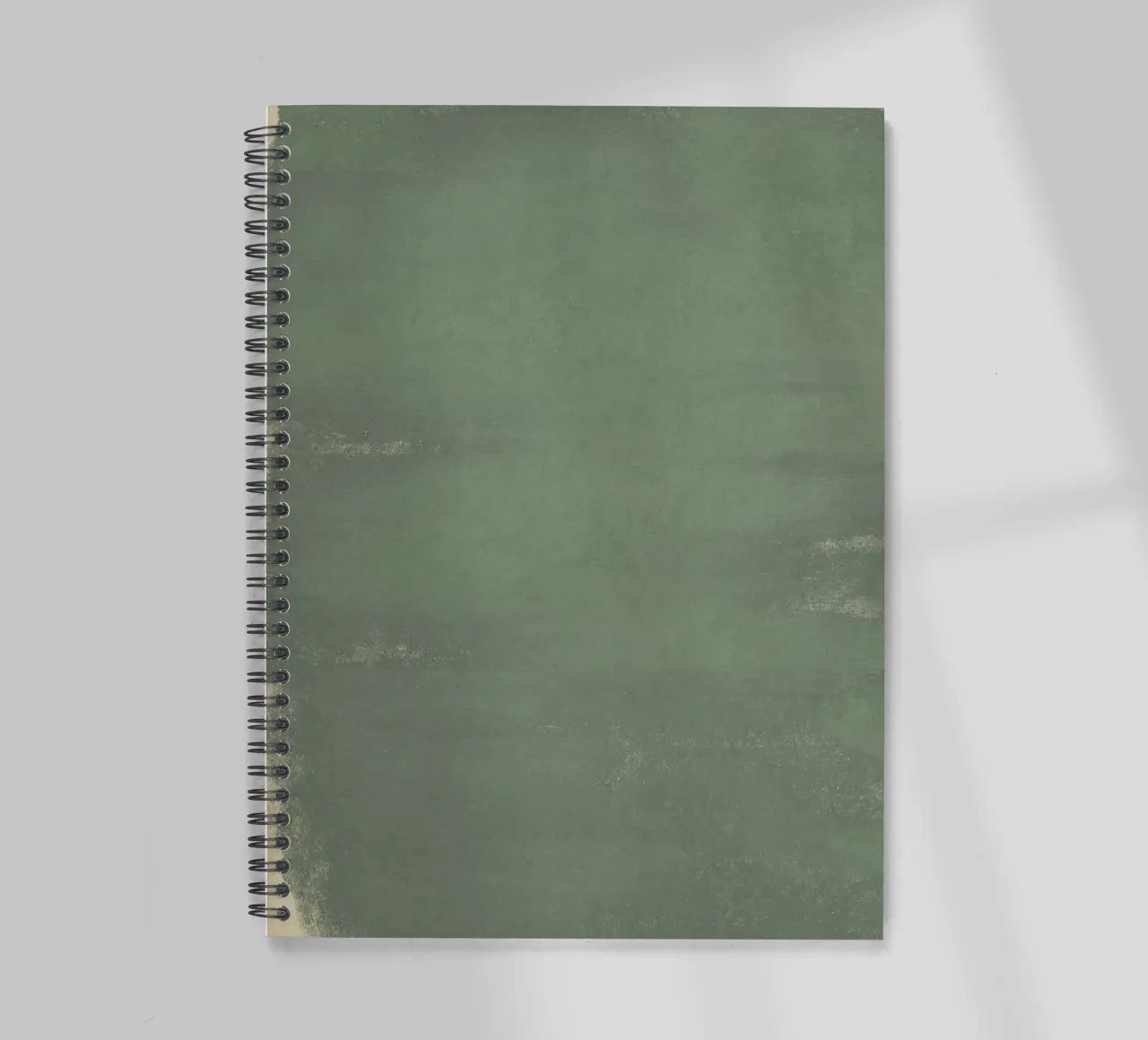 Minimal Abstract Green Colorfield 01 spiral notebook by amini54