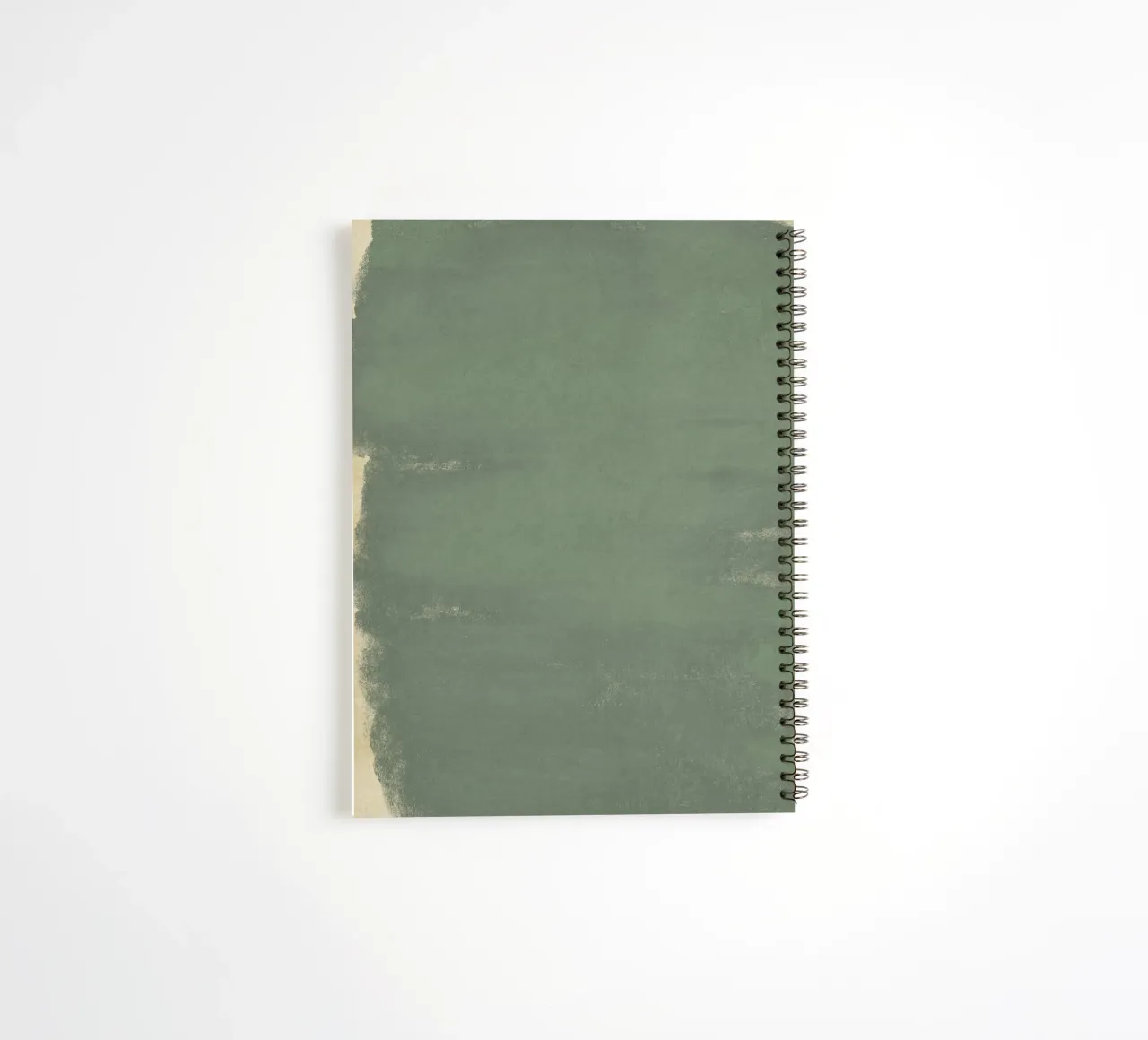Minimal Abstract Green Colorfield 01 spiral notebook by amini54