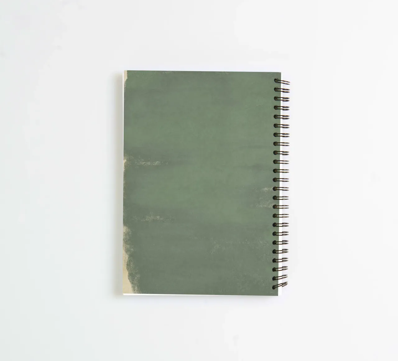 Minimal Abstract Green Colorfield 01 spiral notebook by amini54
