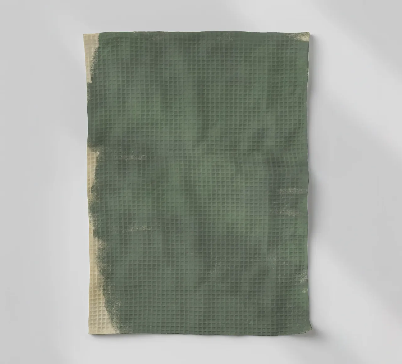 Minimal Abstract Green Colorfield 01 tea towel by amini54
