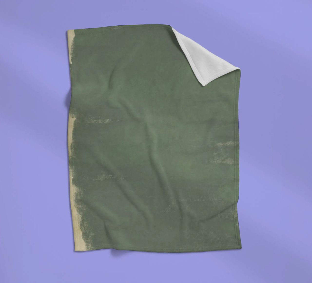 Minimal Abstract Green Colorfield 01 coperta in pile da amini54