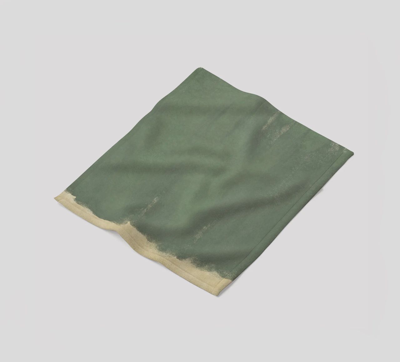 Minimal Abstract Green Colorfield 01 coperta in pile da amini54