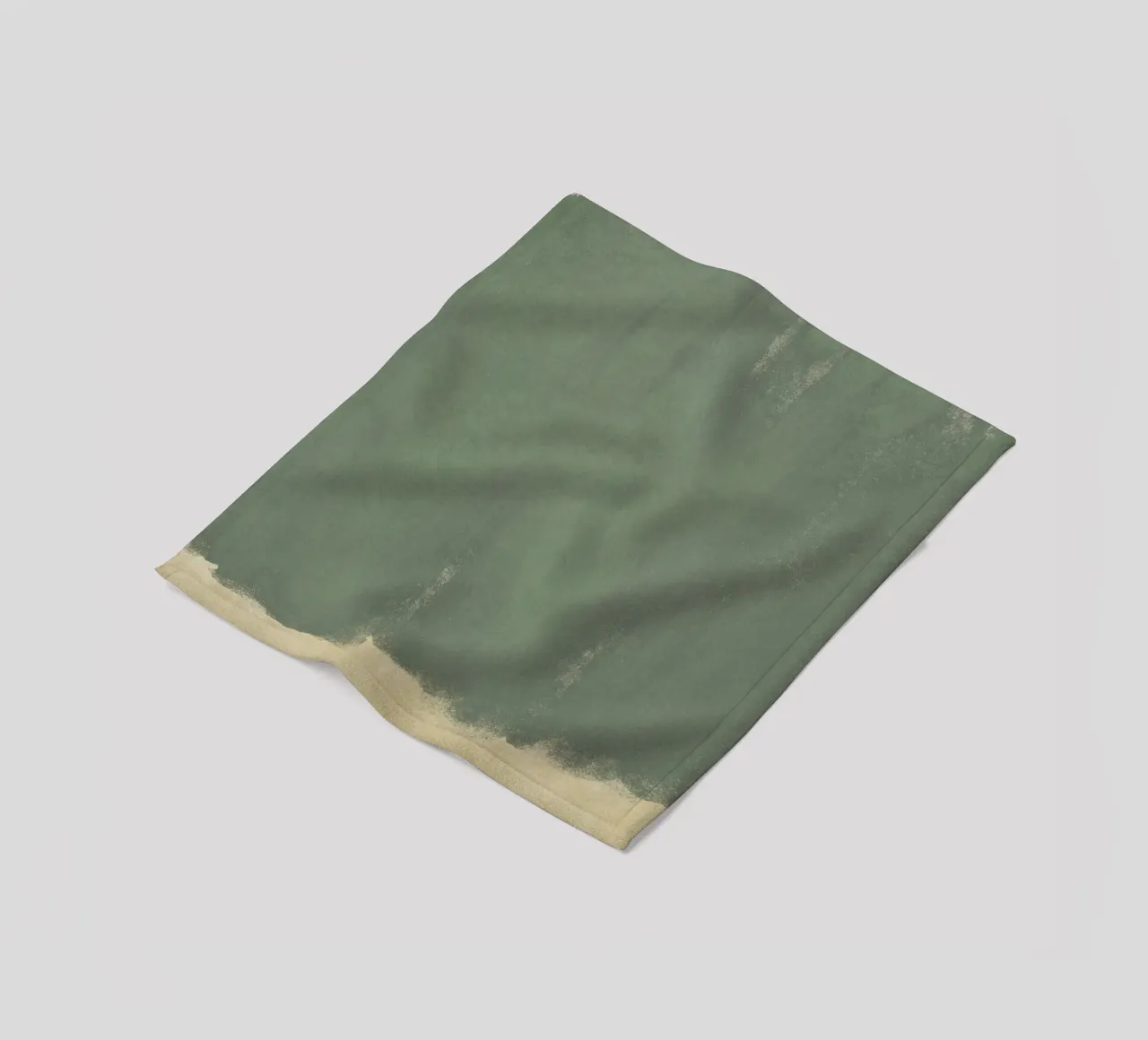 Minimal Abstract Green Colorfield 01 fleece blanket by amini54