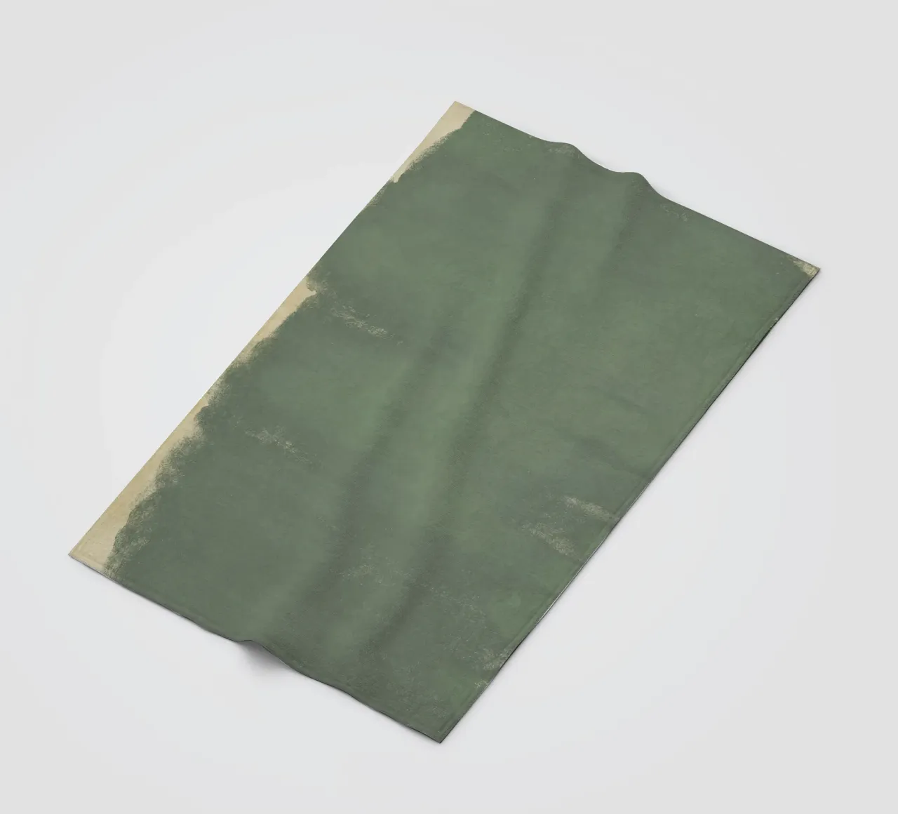 Minimal Abstract Green Colorfield 01 fleece blanket by amini54
