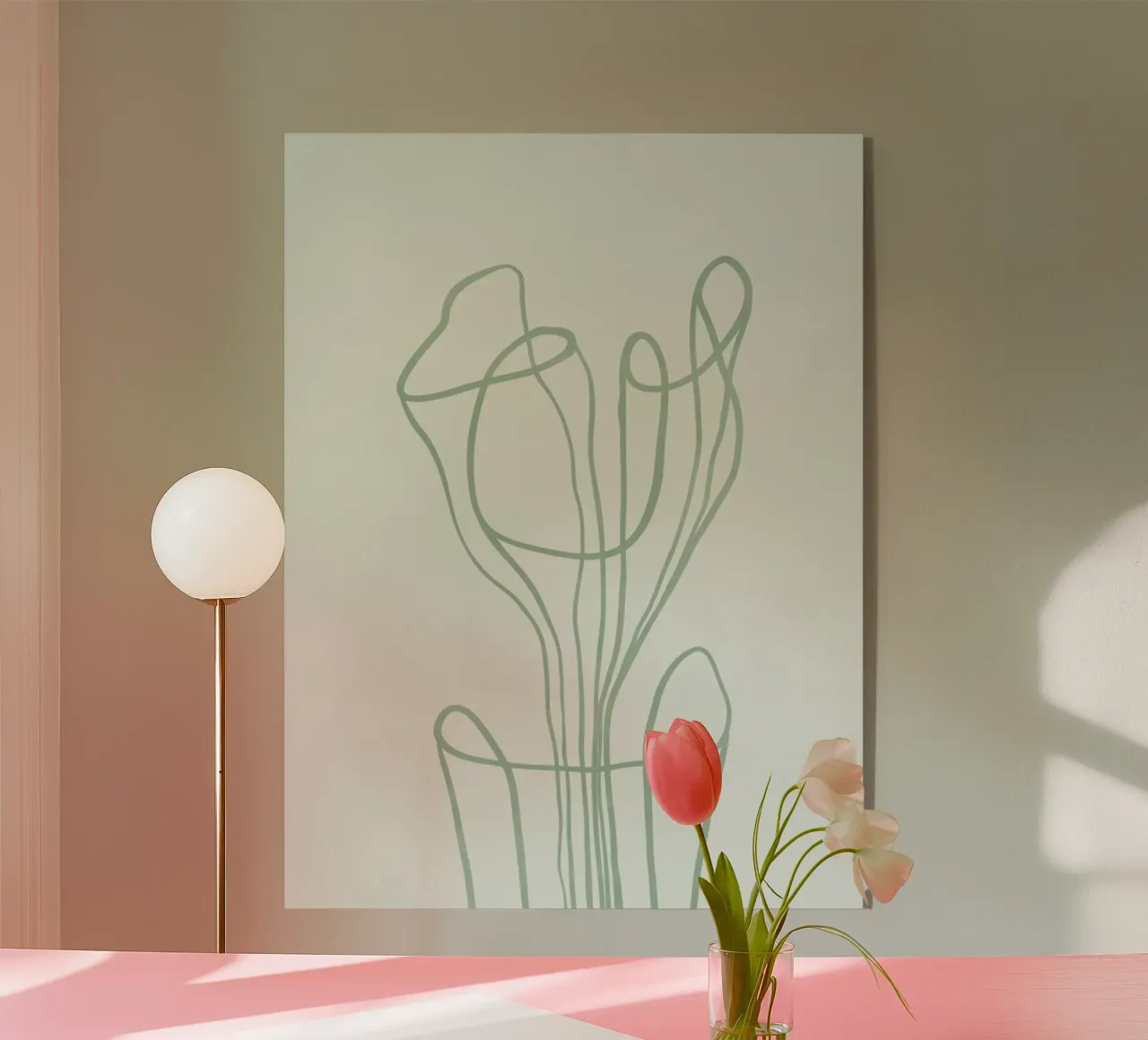 Minimal Line Art plexiglass da Artsy Bessy