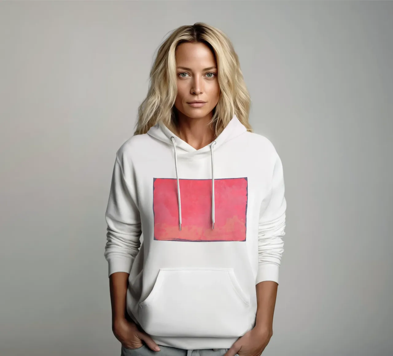 Minimal Abstract Fuschia Colorfield 01 hoodie by amini54