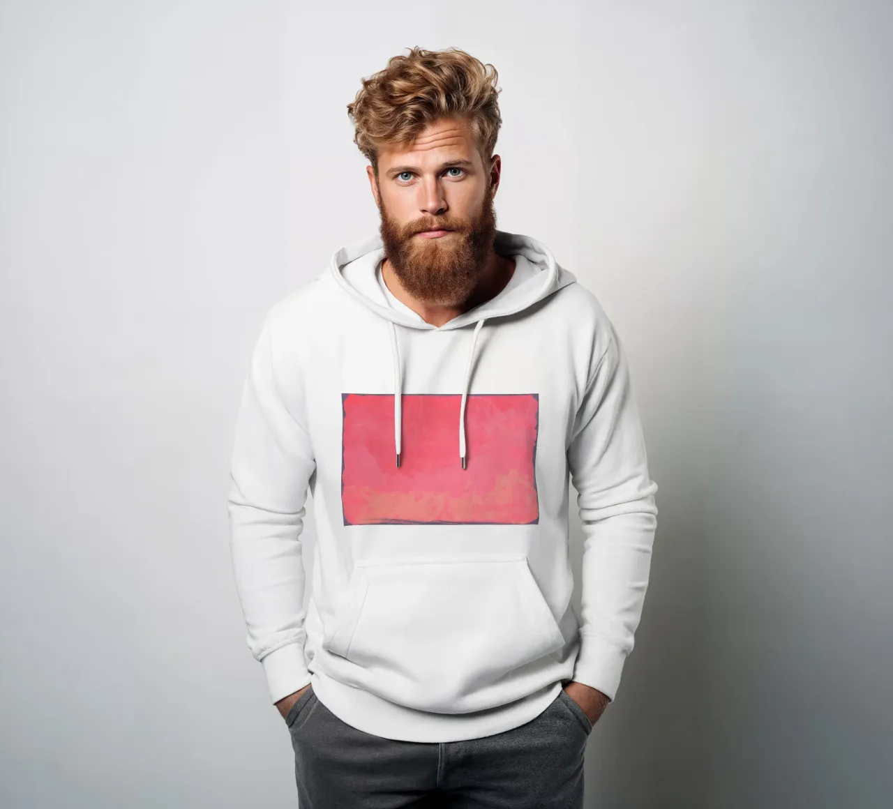 Minimal Abstract Fuschia Colorfield 01 hoodie by amini54