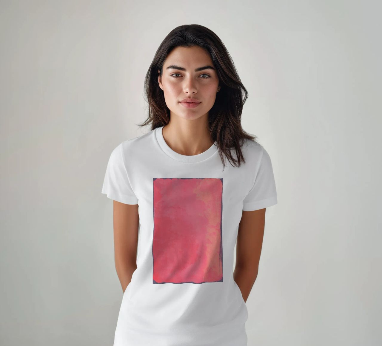 Minimal Abstract Fuschia Colorfield 01 t-shirt da amini54