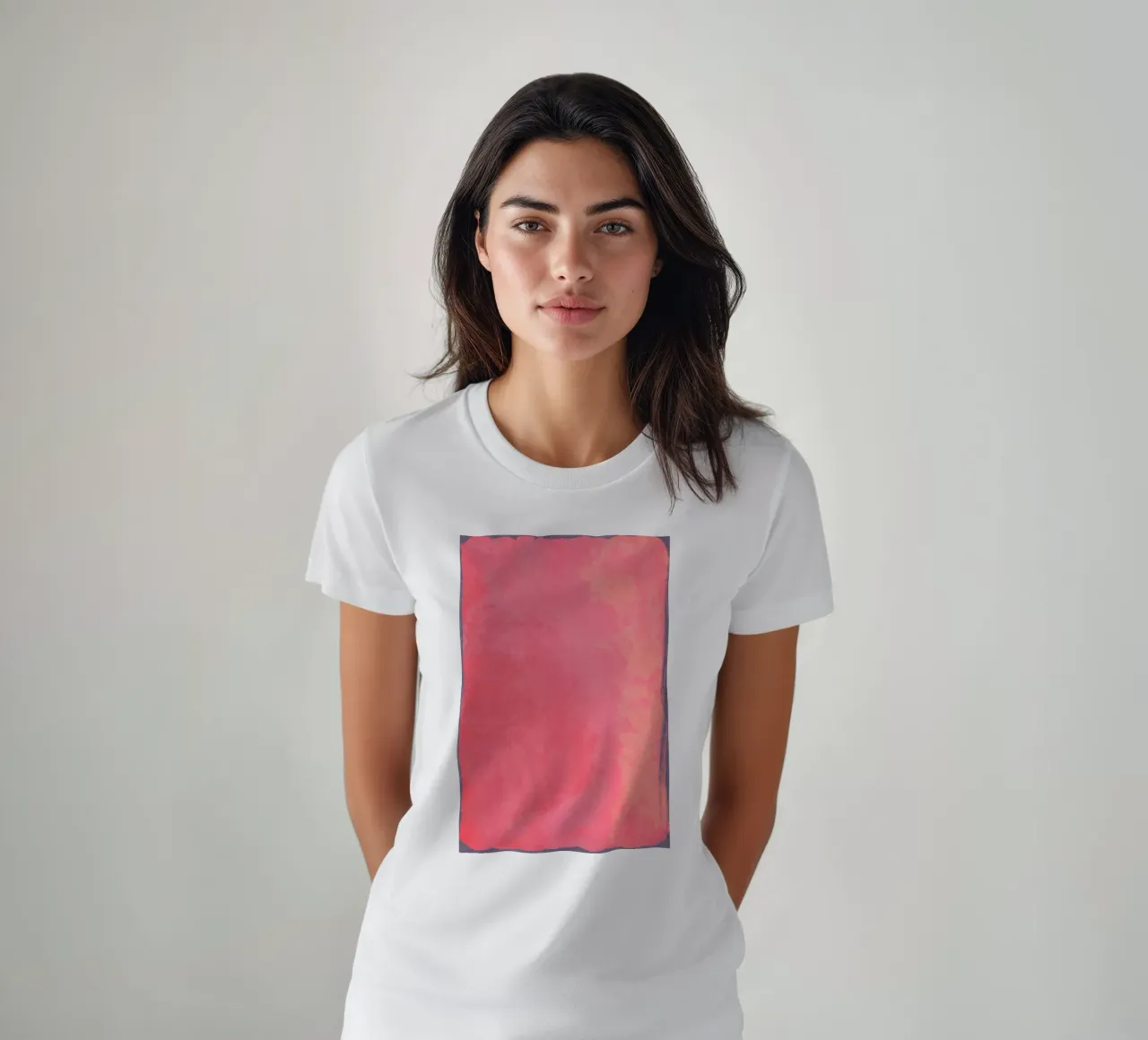 Minimal Abstract Fuschia Colorfield 01 t-shirt da amini54